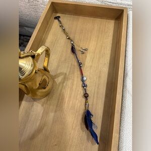 Free People Blue and Gold Hair Accessory